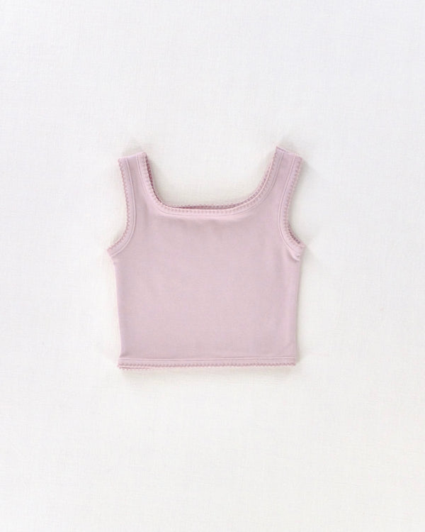 Pima Crop Tank || Lilac