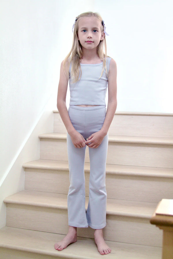 Pima Flare Pant | Heather