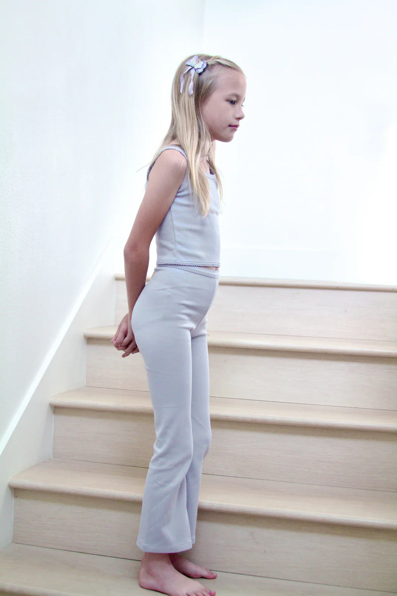 Pima Flare Pant | Heather
