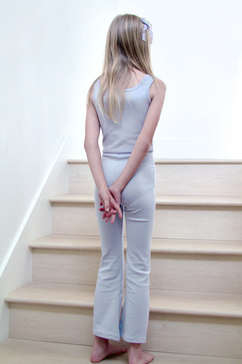 Pima Flare Pant | Heather