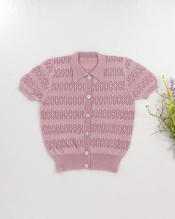 Openwork Lace Cardigan || Lilac