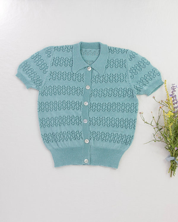 Openwork Lace Cardigan || Bluegrass