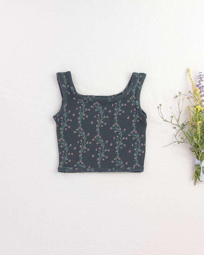 Pima Crop Tank || Verdant Trellis