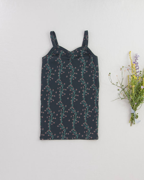 Pima Ruched Camisole || Verdant Trellis