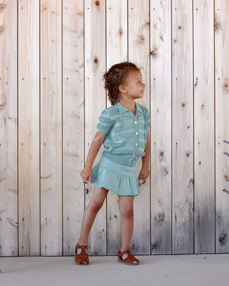 Openwork Lace Cardigan || Bluegrass