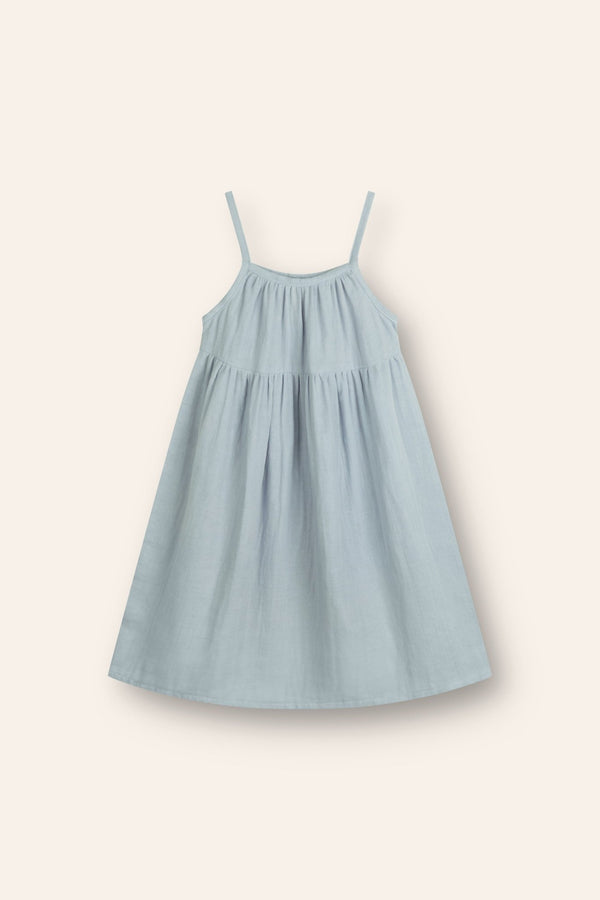 Darcy Dress || Pale Indigo, , Illoura the Label - All The Little Bows