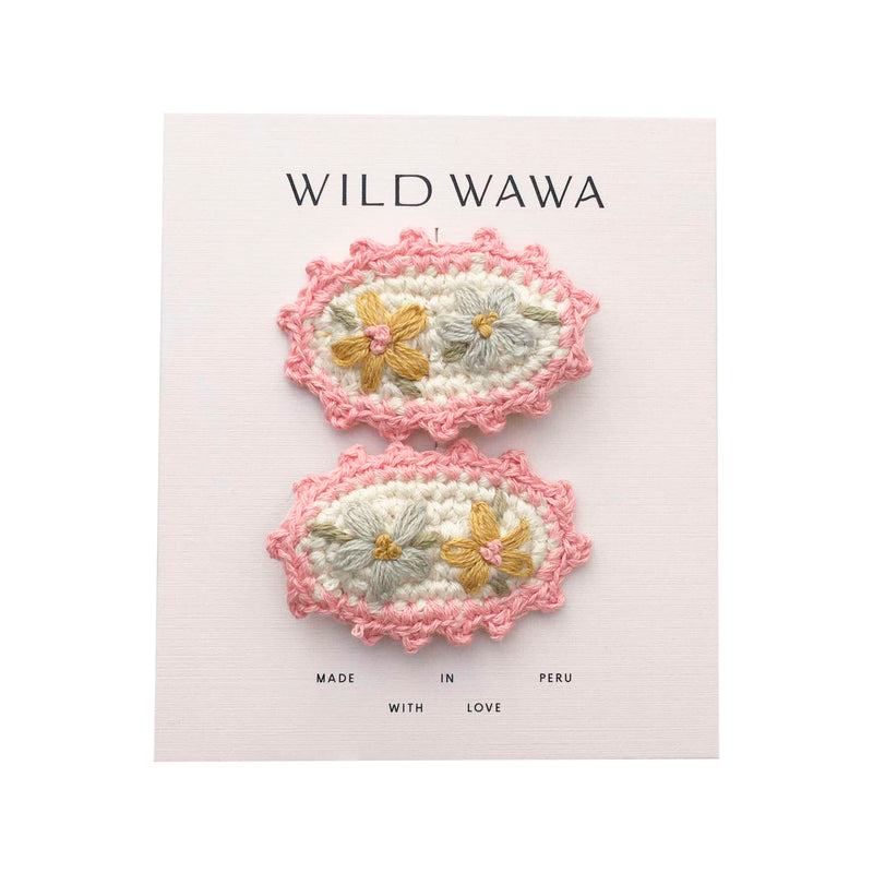 Scallop Clip Set || Pink