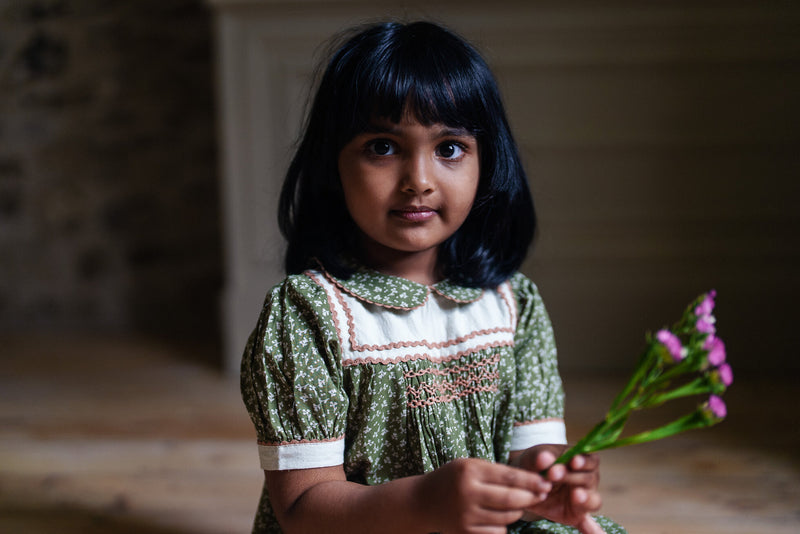 Bella Smocked Blouse || in Hawthorn Floral