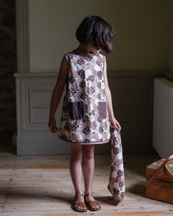 Hannah Dress || Patchwork Print