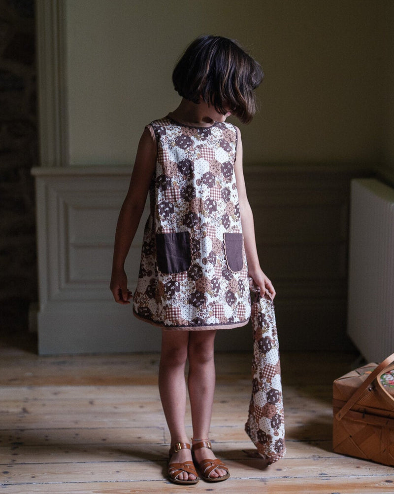 Hannah Dress || Patchwork Print