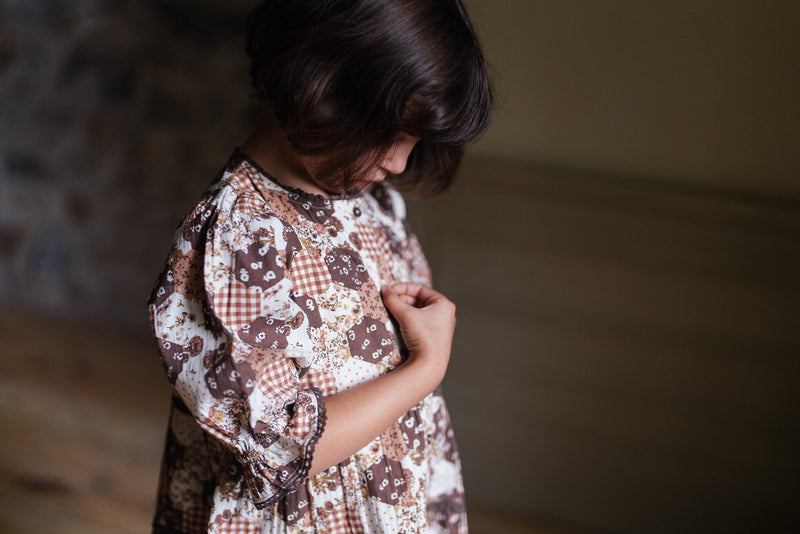 Esme Dress || Patchwork Print