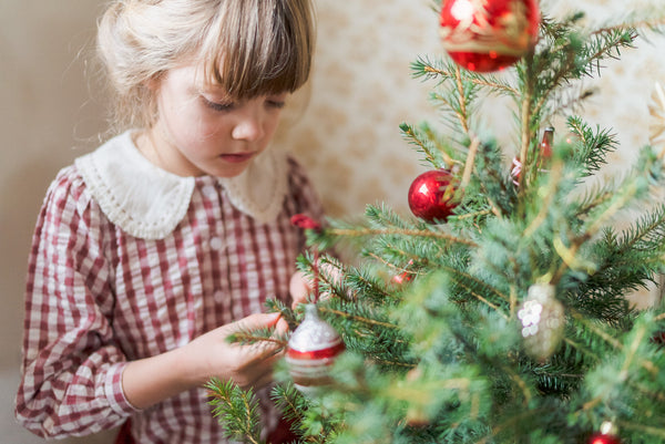 Smocked Catherine Blouse || Seersucker Gingham in Apple Butter