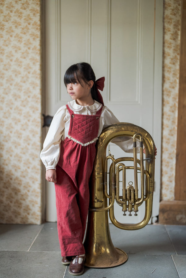 Veronica Dungarees || Apple Butter Velvet