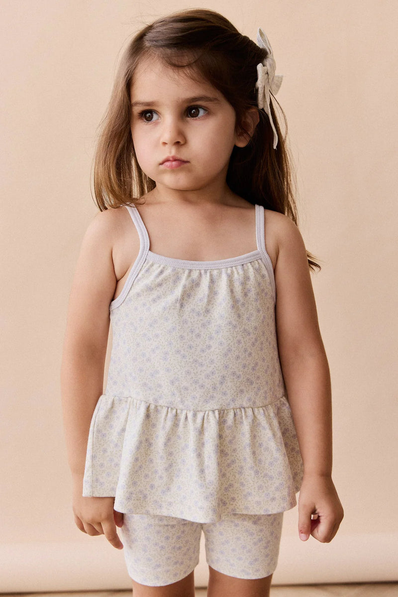 Organic Cotton Meadow Singlet - Emmy Lilac