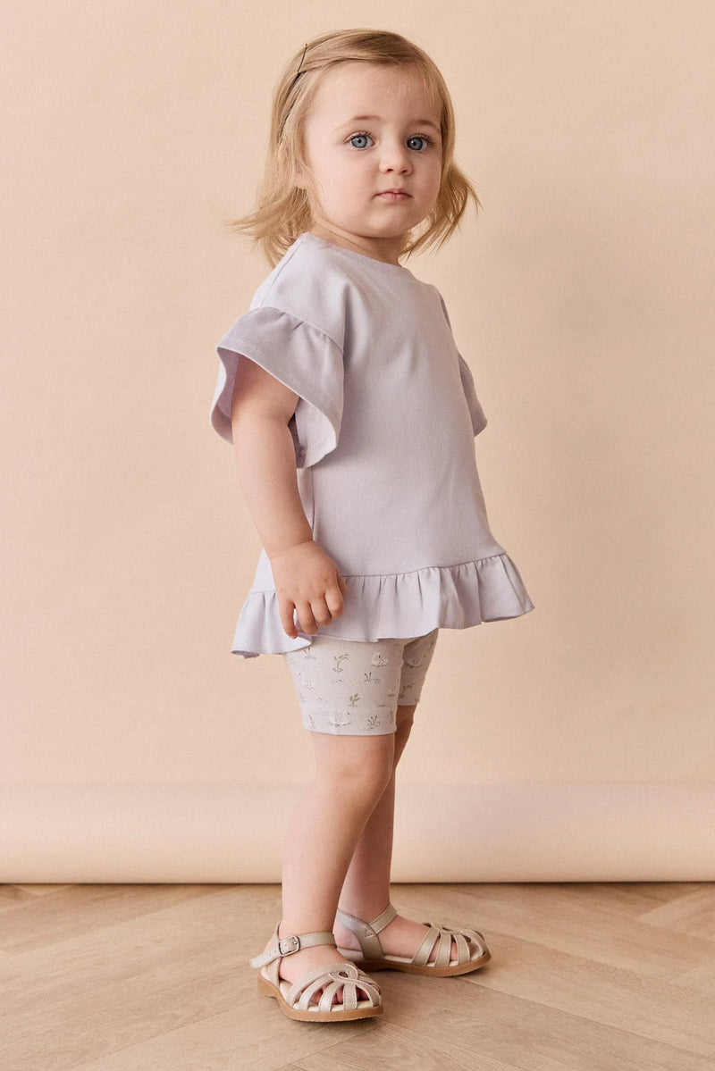 Pima Cotton Courtney Ruffle Top - Tulle