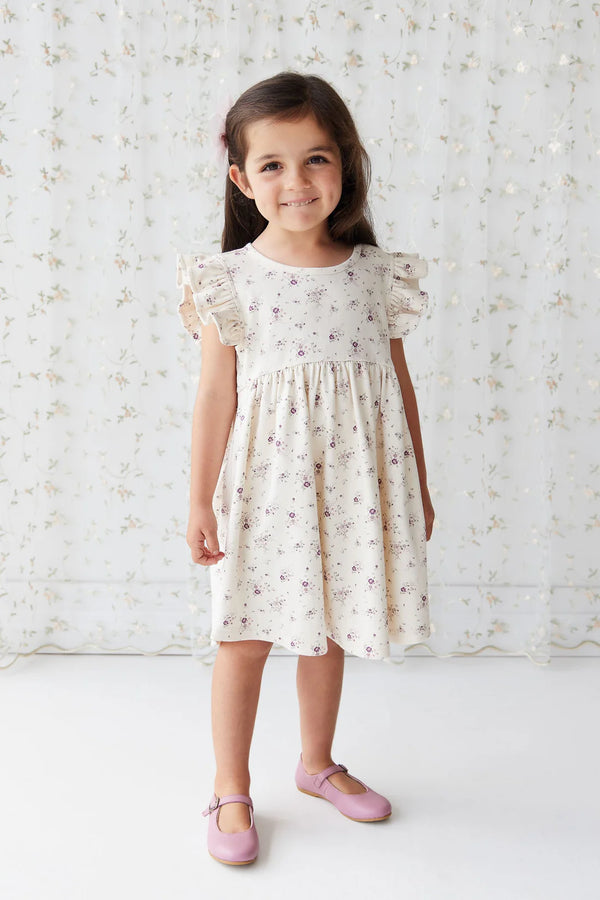 Organic Cotton Ada Dress - Sweet William Floral