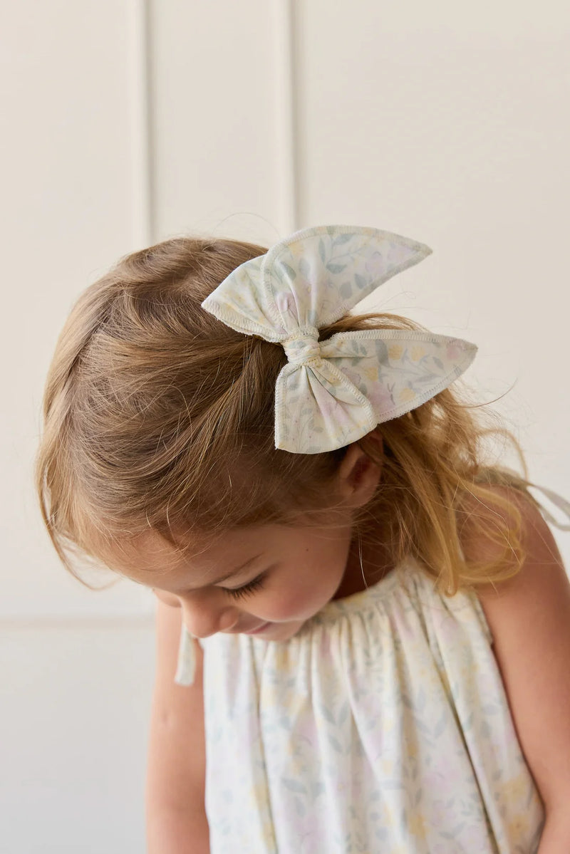 Organic Cotton Bow - Daphne Egret