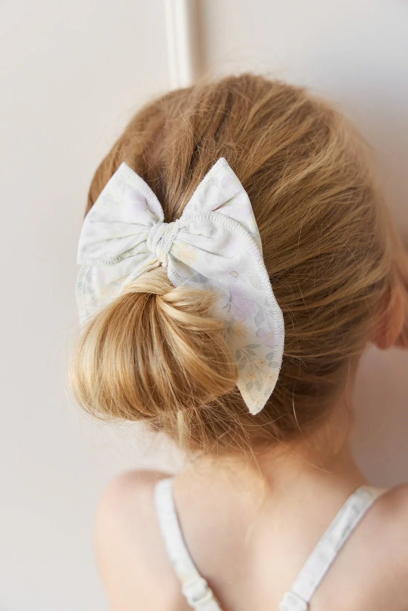 Organic Cotton Bow - Daphne Egret