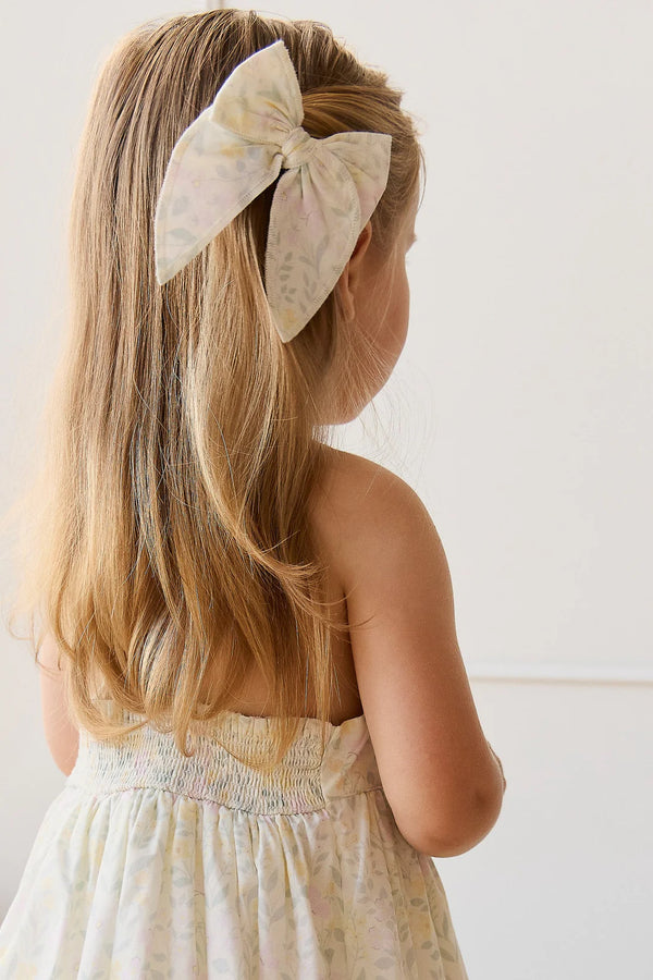 Organic Cotton Bow - Daphne Egret