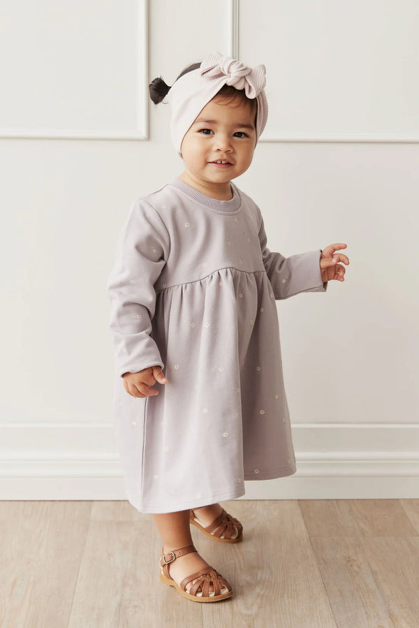 Organic Cotton Charlotte Dress - Annie Ditzy Violet Ice