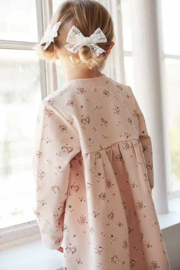 Organic Cotton Charlotte Dress - Petite Fleur Soft Peony