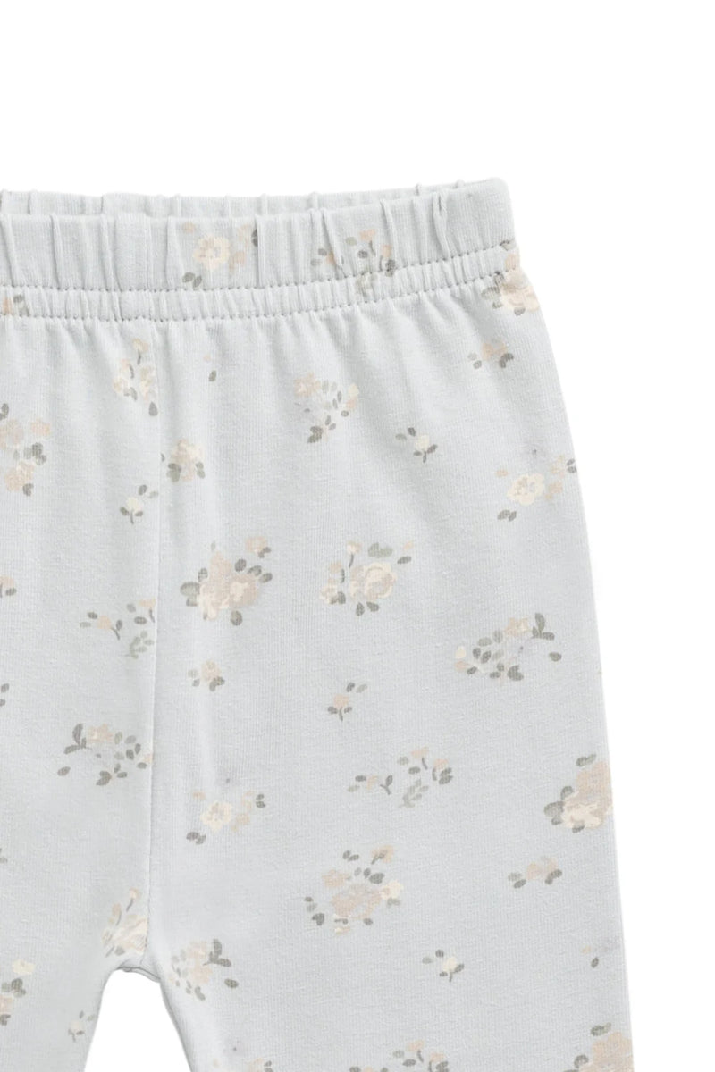 Organic Cotton Everyday Legging - Petite Fleur Blue
