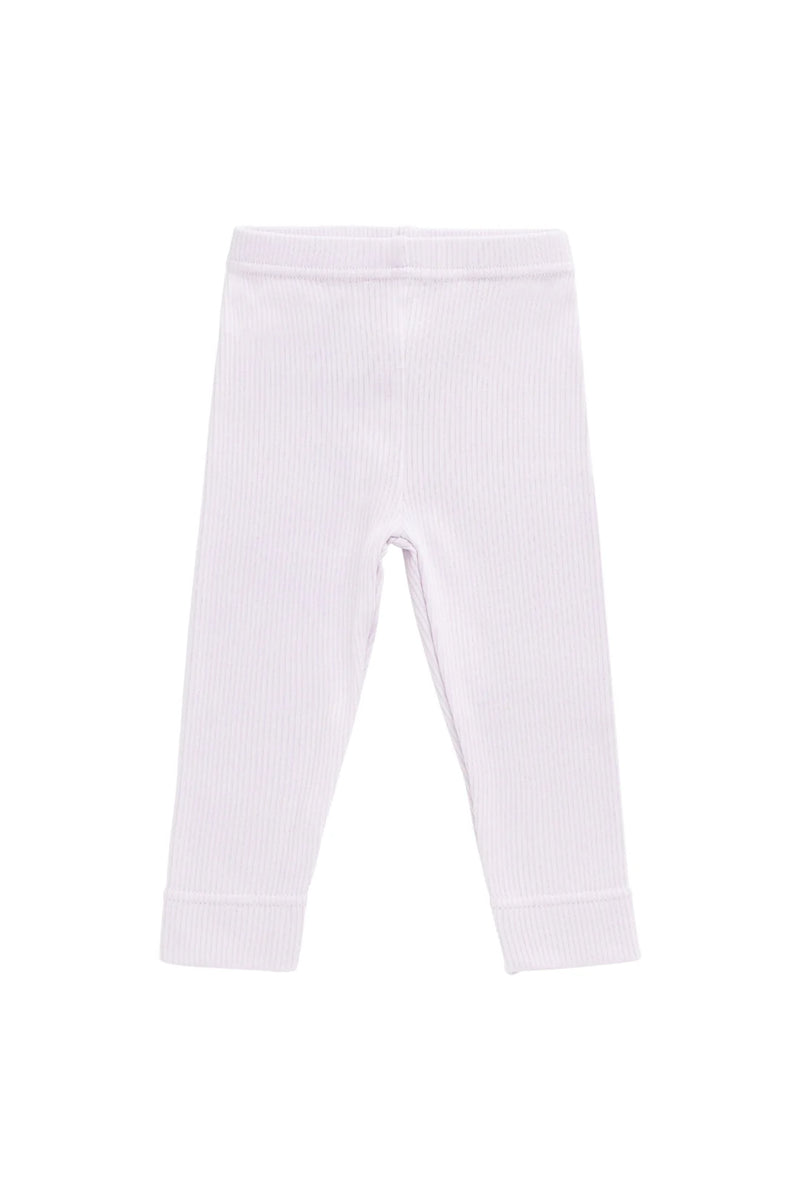 Organic Cotton Fine Rib Everyday Legging - Popsicle