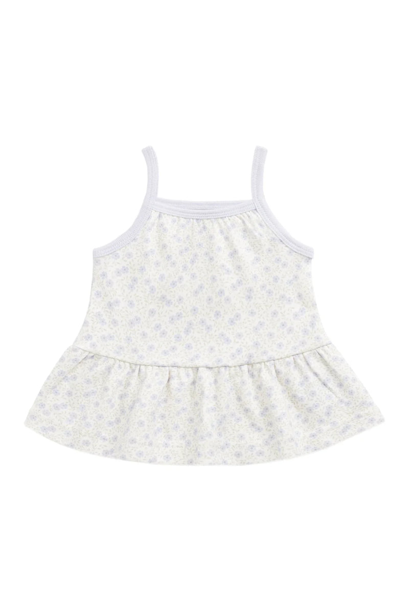 Organic Cotton Meadow Singlet - Emmy Lilac