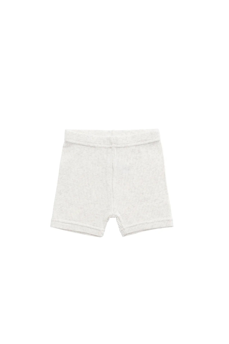 Organic Cotton Modal Elisa Bike Short - Oatmeal Marle
