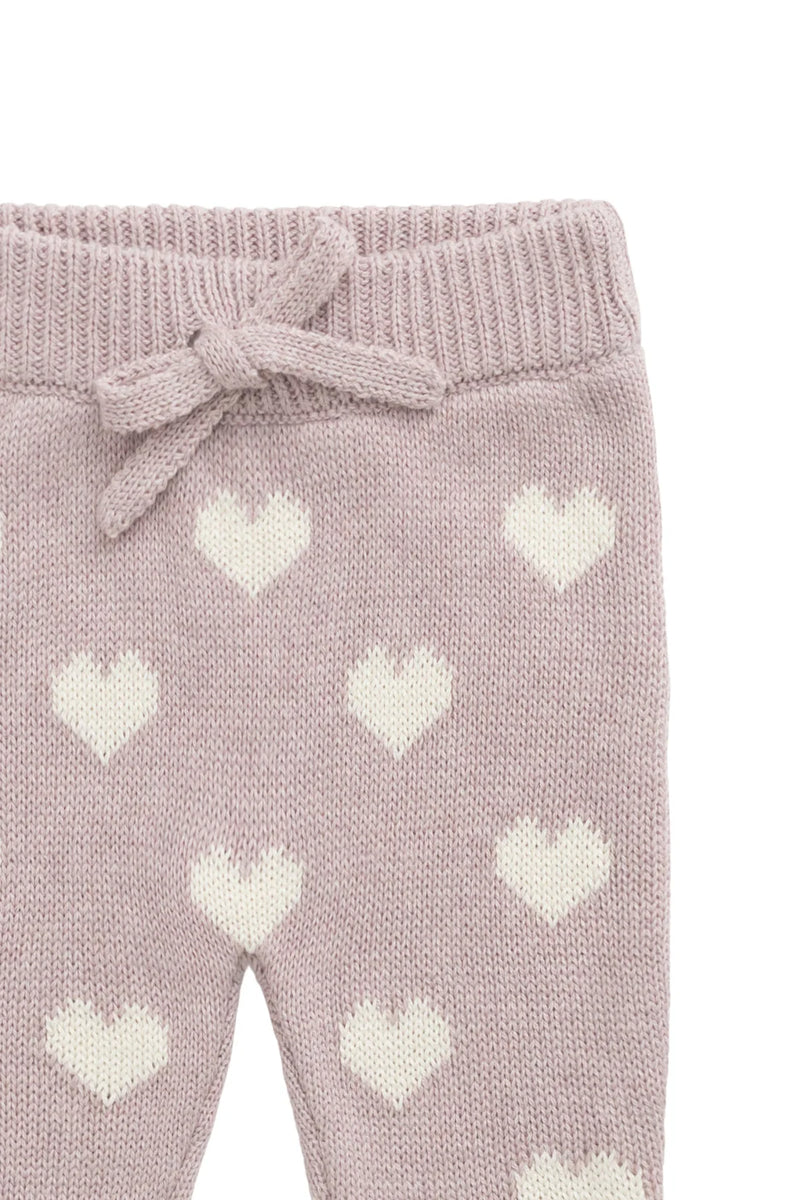 Camille Pant - Heart Jacquard Ballerina Marle