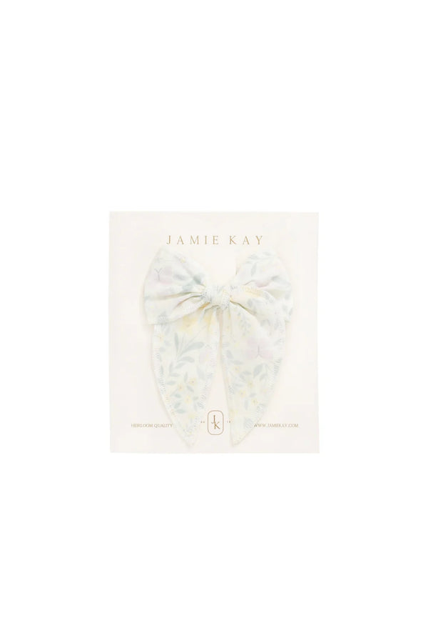 Organic Cotton Bow - Daphne Egret