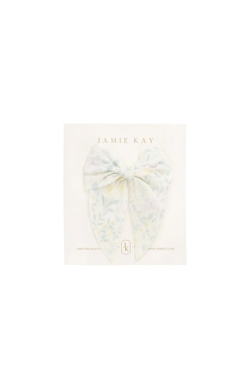 Organic Cotton Bow - Daphne Egret