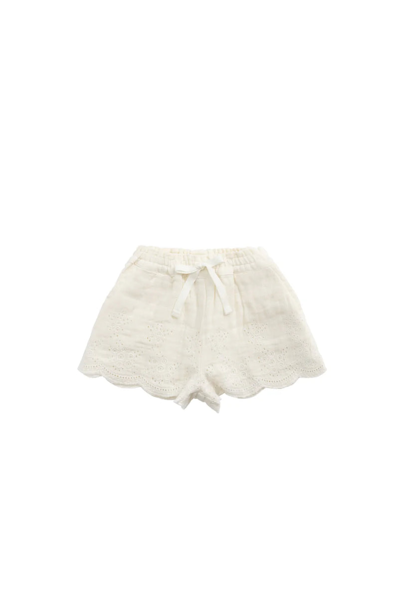 Organic Cotton Muslin Anja Short - Parchment