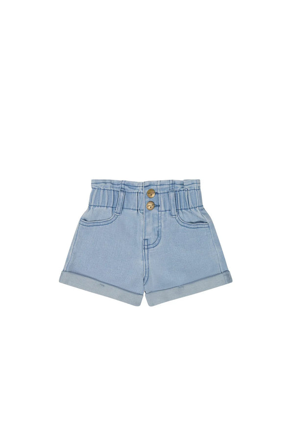 Grace Short - Washed Denim