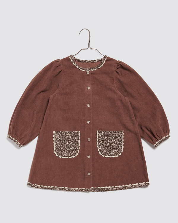 Jules Dress in Velvet || Nutmeg