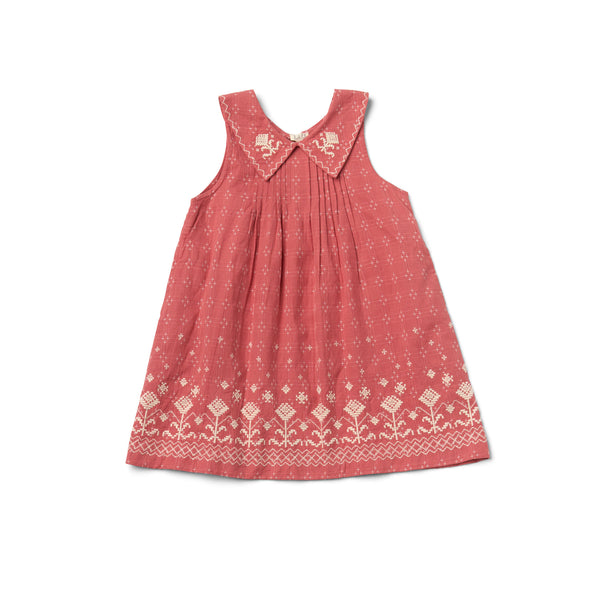 Sofia Dress | Coral Cross Stitch