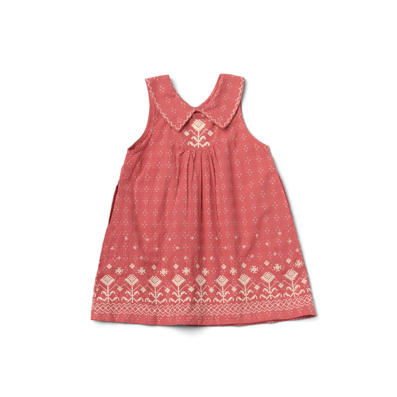 Sofia Dress | Coral Cross Stitch