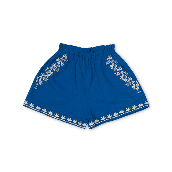 Paperbag Shorts | Agean Blue