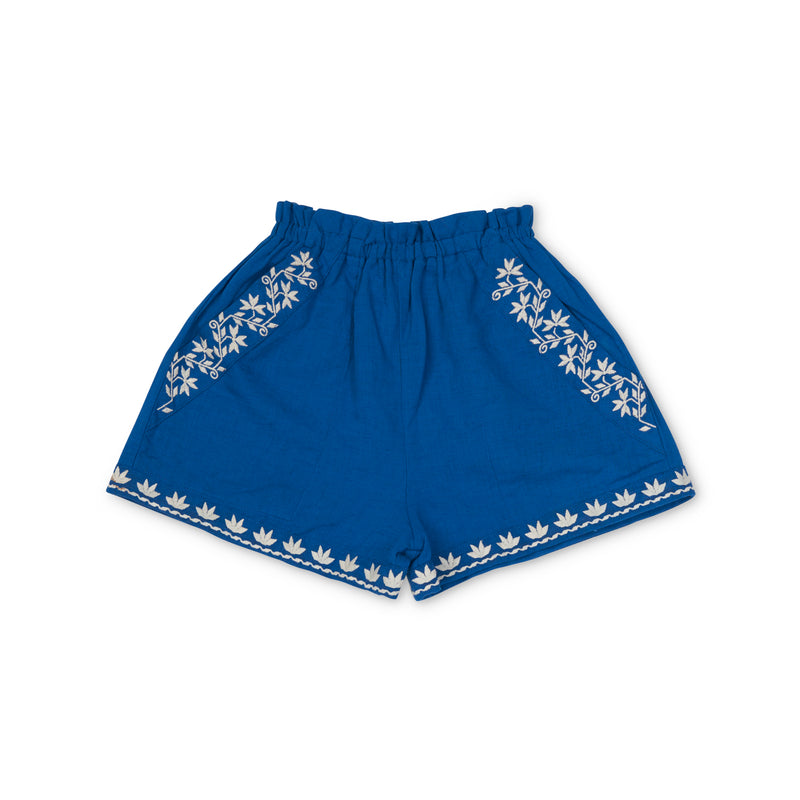 Paperbag Shorts | Agean Blue