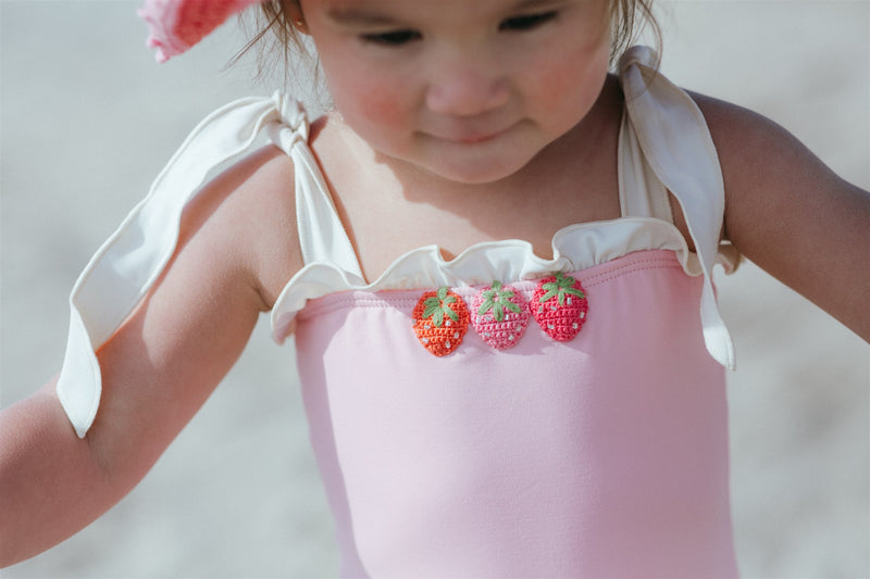 Strawberries Swimsuit || Sorbet Pink