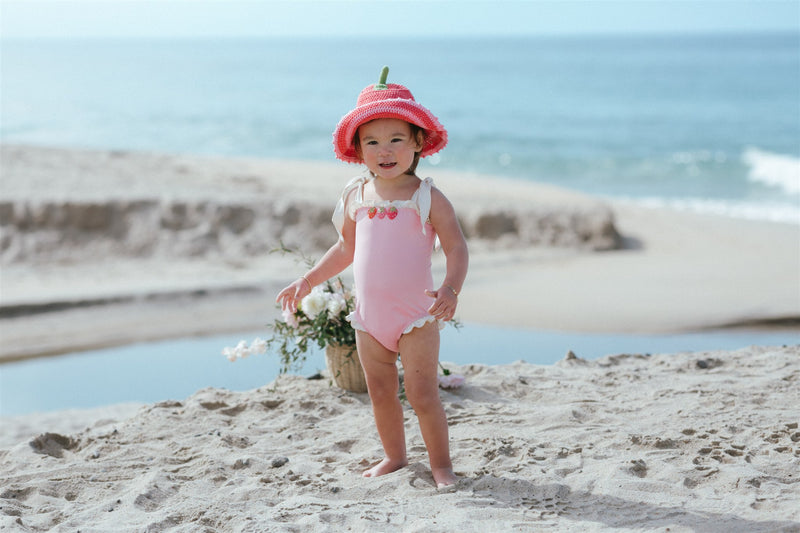 Strawberries Swimsuit || Sorbet Pink