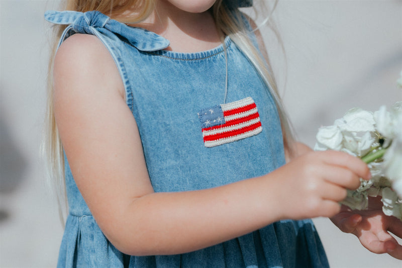 Piper Dress || Denim Stars, , Wild Wawa - All The Little Bows