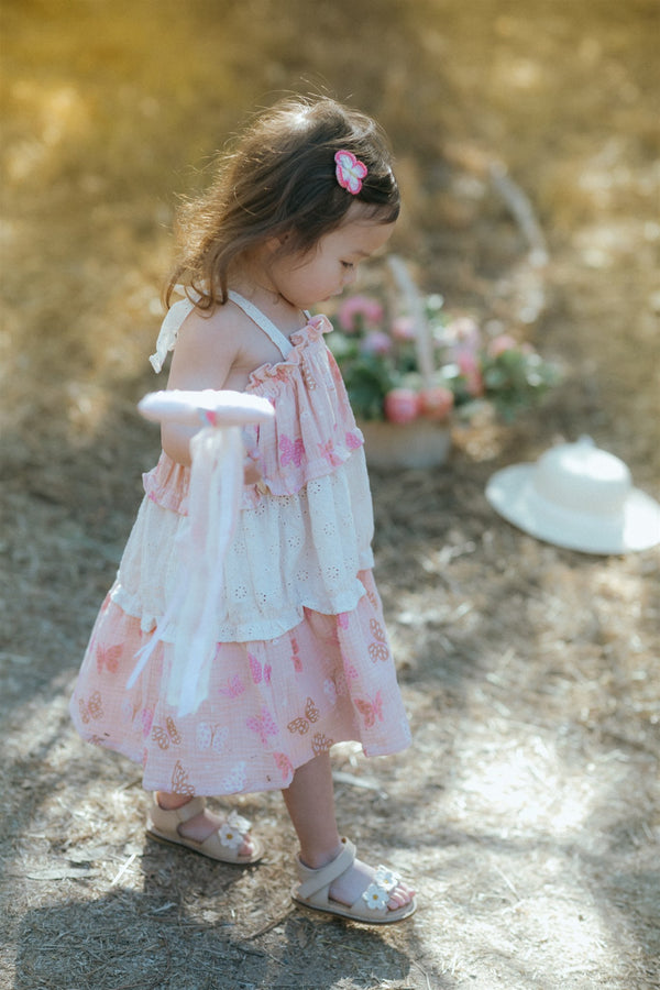 Amber Dress || Petal Pink Butterfly