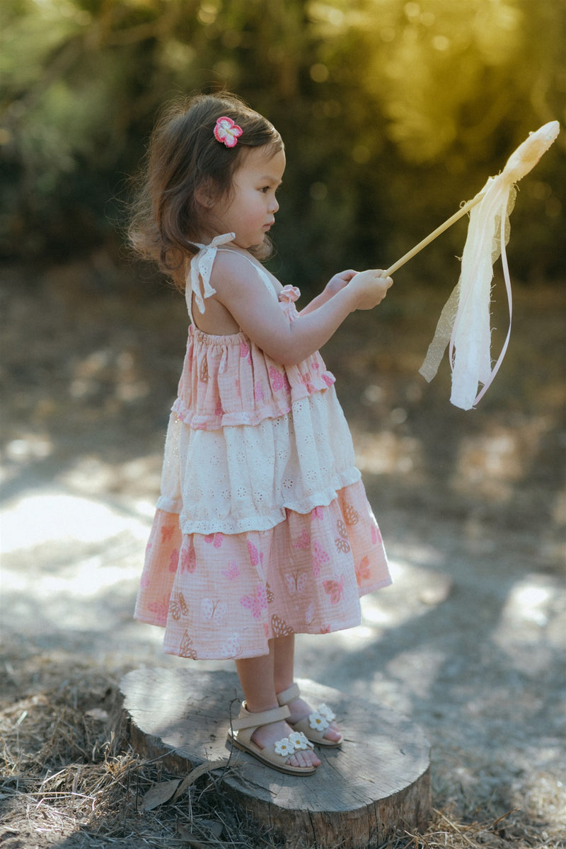 Amber Dress || Petal Pink Butterfly