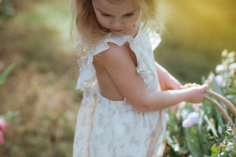 Pinafore Dress || Bunny Meadow