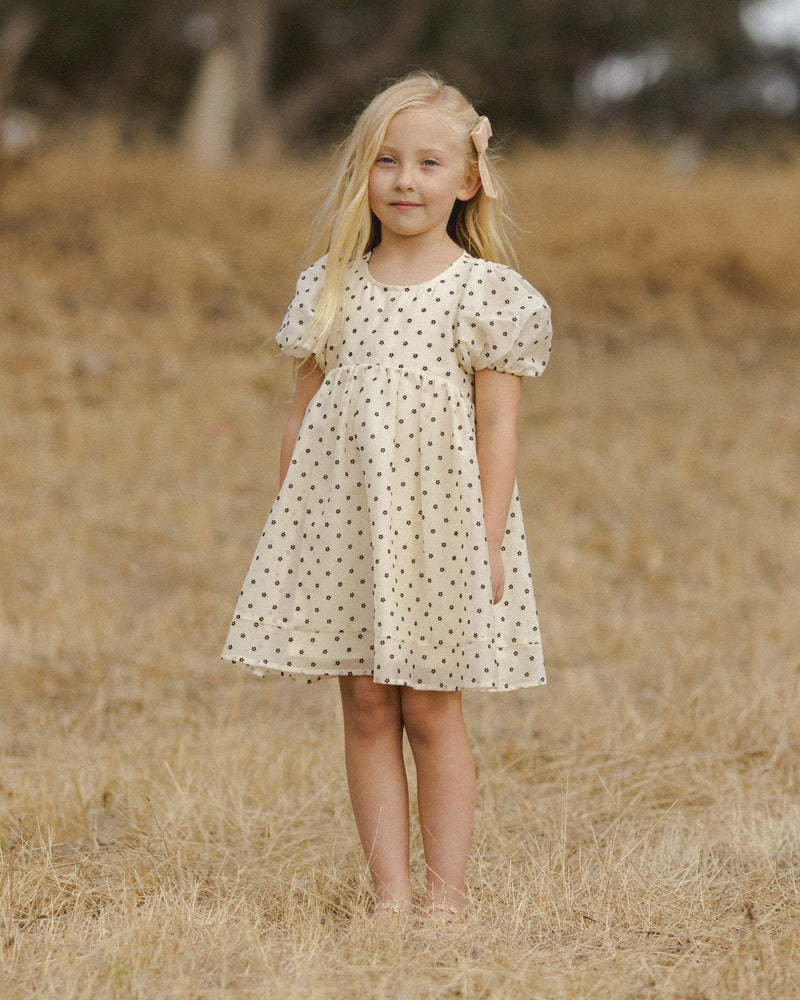 Luna Dress || Flocked Daisy