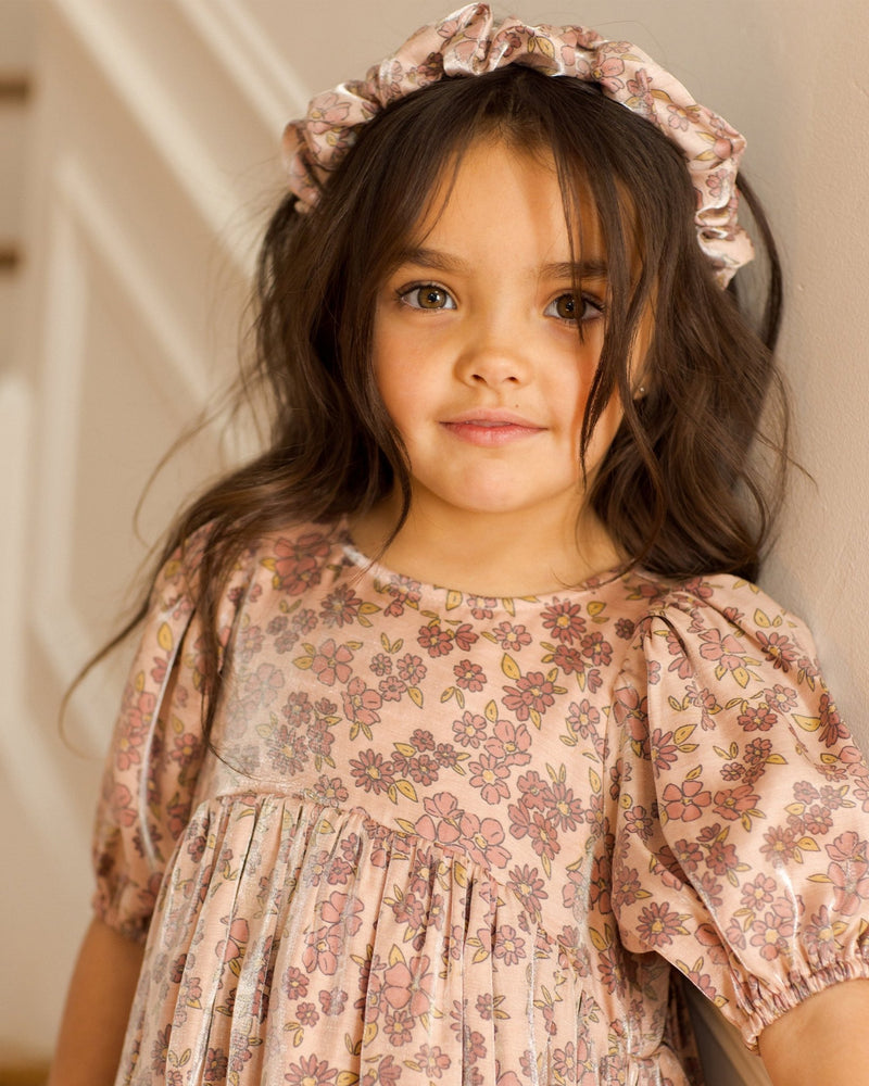 Luna Dress || Harvest Fleur, Baby/Toddler Girls Clothing, Noralee - All The Little Bows