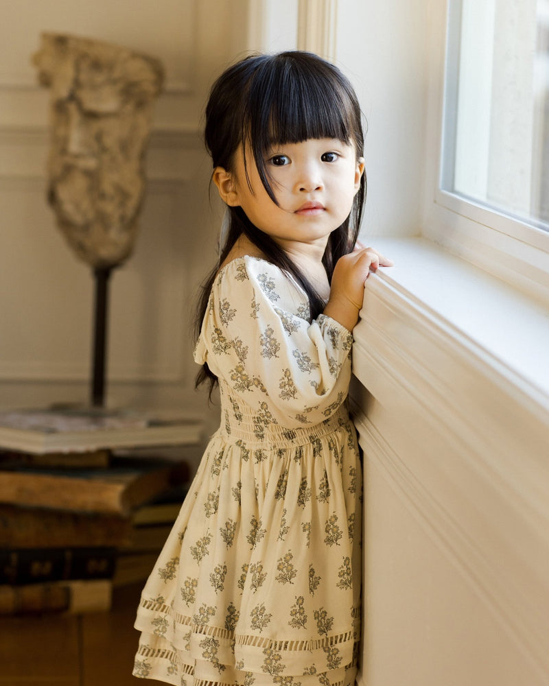 Elodie Dress || French Bouquet, Baby/Toddler Girls Clothing, Noralee - All The Little Bows