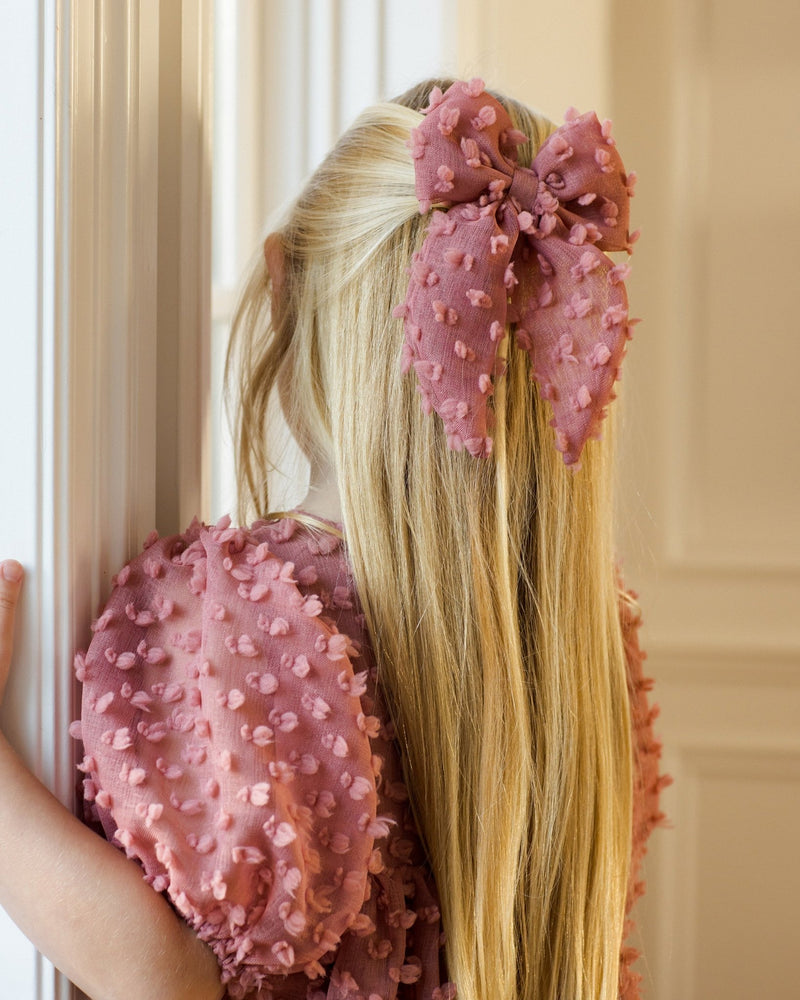 Everly Bow || Raspberry, Baby/Toddler Girls Clothing, Noralee - All The Little Bows