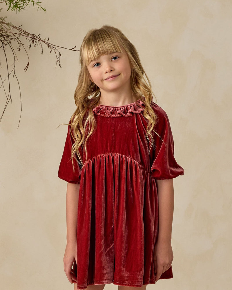 Adeline Dress In Ruby By Noralee 6Y Adeline Dress In Ruby By Noralee 6Y